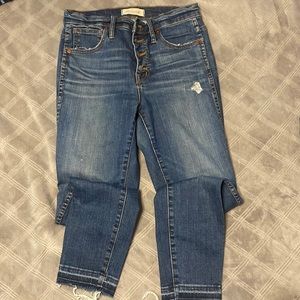 Madewell Size 26 High Rise Cropped Jeans